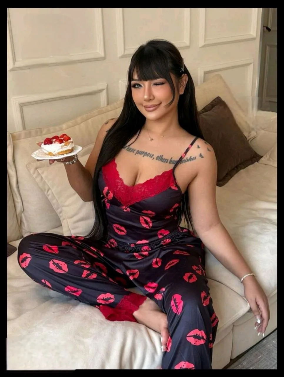 بيجامه سمبروتيل دانتيل