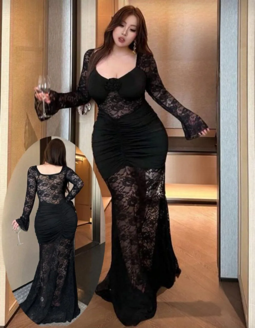 قميص زبدة طويل بجوبير – Big Size