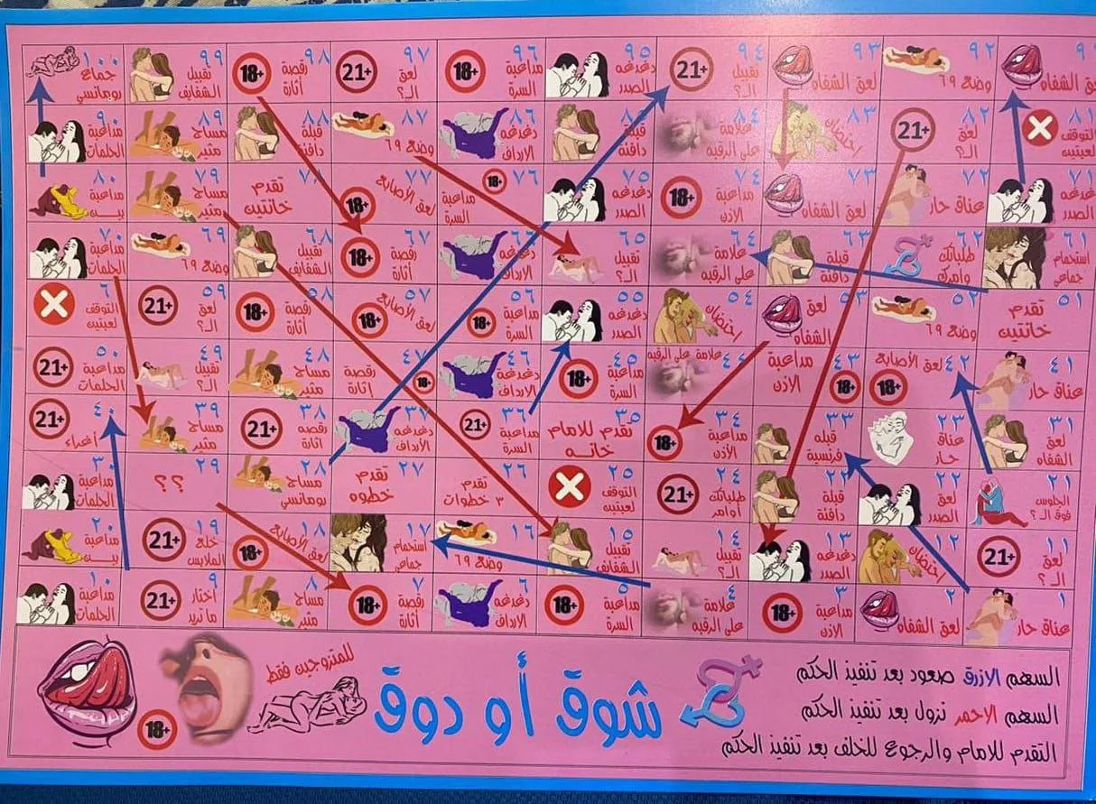 لعبة ورقية السلم والتعبان